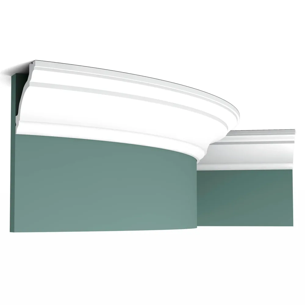 Cornice flessibile C213F bianco | 80 x 80 x 2000 mm per Strade Condominiali