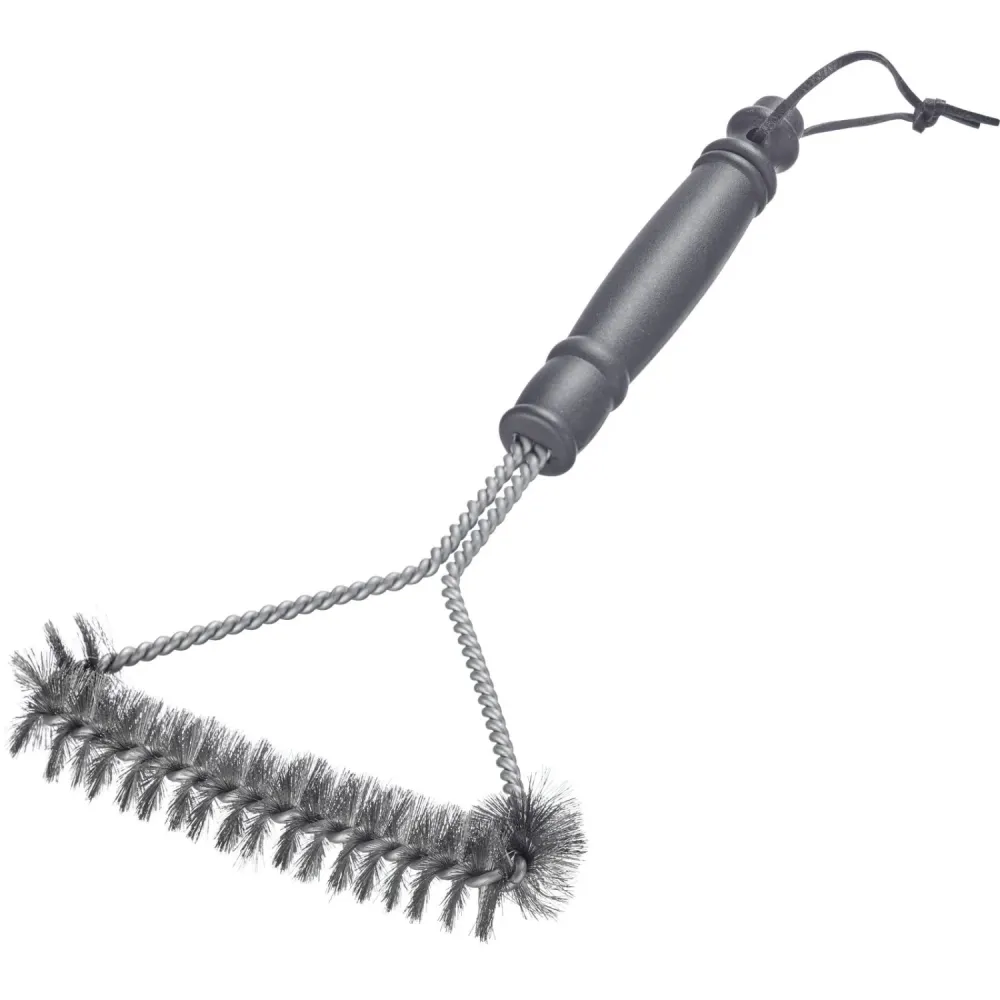 Spazzola per grill manico corto, acciaio inox