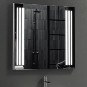 Specchio Da Bagno Quadrato Con Luce LED 75x75