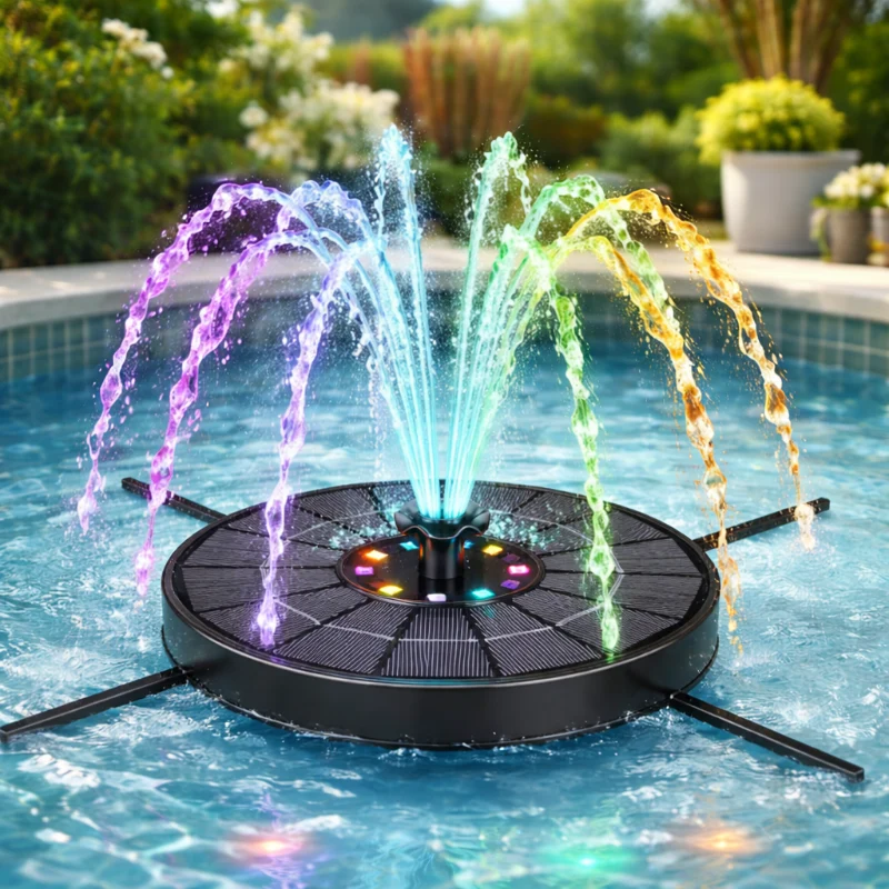 Solar LED Fountain Toy – Divertente e interattivo – Fontana giocattolo ad acqua