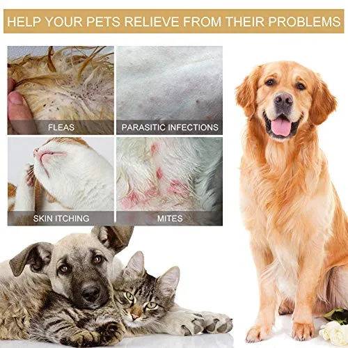 CBROSEY Spray Pulci,Antipulci Cani e Gatti,Flea Spray,Spray per la...
