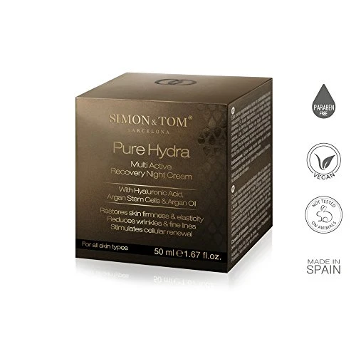 Simon & Tom Nuova crema viso rigenerante notte. Anti-rughe ed...
