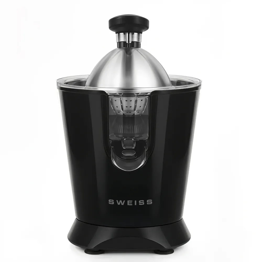 Ⓜ️🔵🔵🔵 SWEISS ZEST9 - Spremiagrumi elettrico di altissima qualità, SENZA BPA GARANTITO, corpo acciaio inox, rivestimento NE...