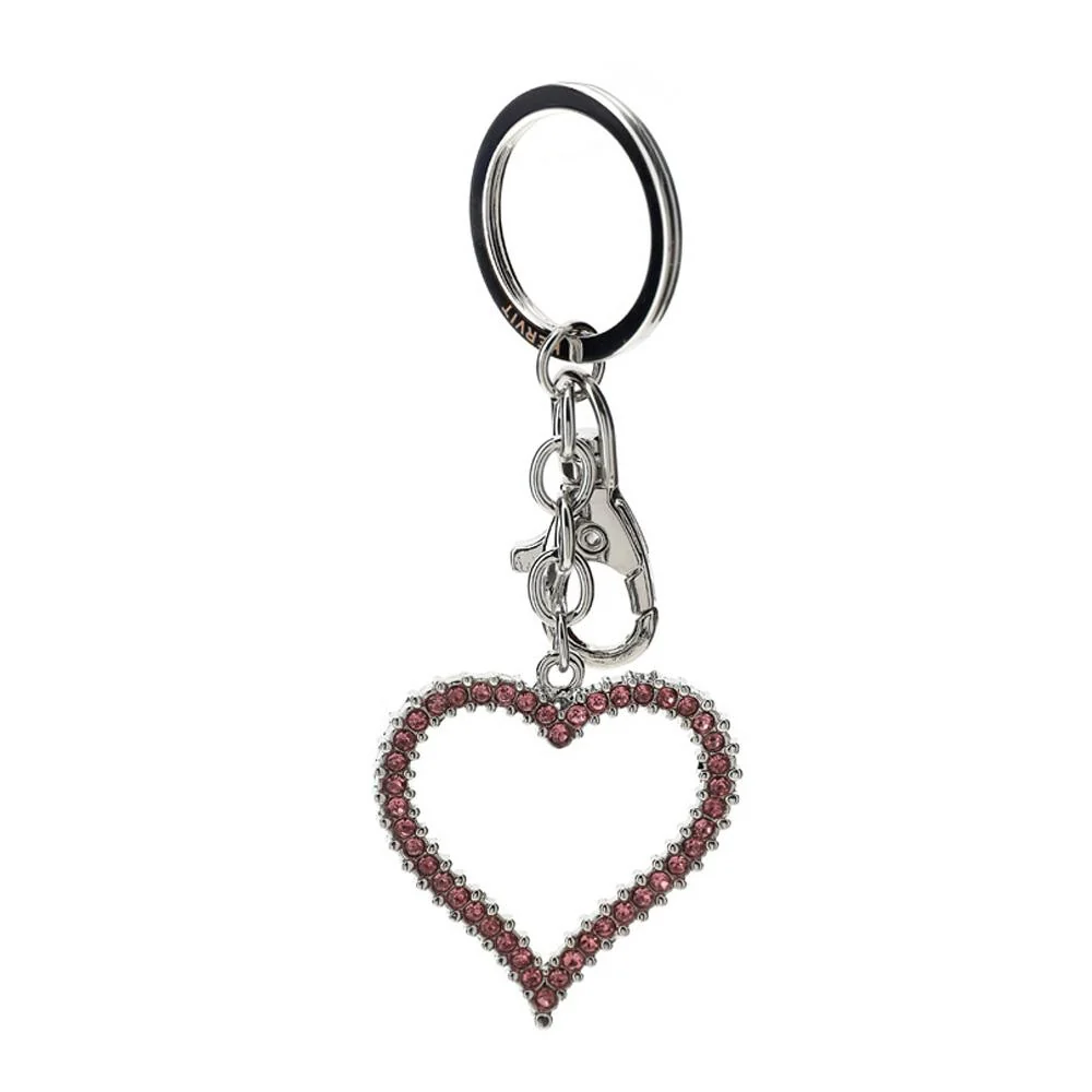 HERVIT - Portachiavi Met.Cuore 4,5X11,5Cm Argento