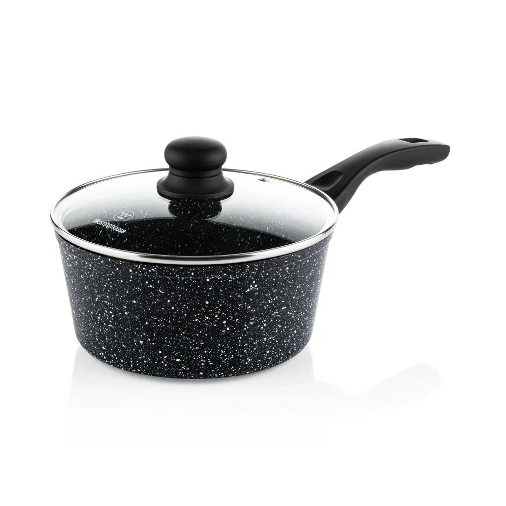 Westinghouse Padella per salse con coperchio 20 cm - Marmo Nero