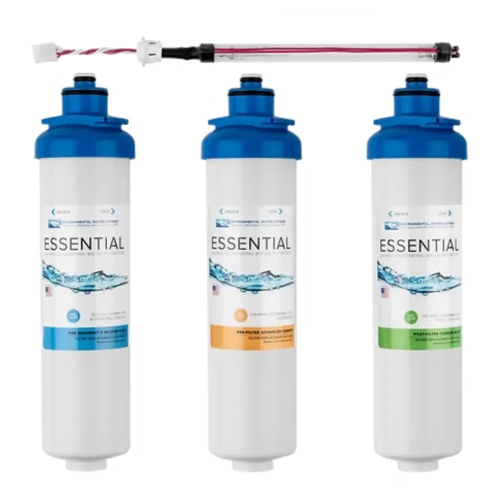 EWS - F.SET.RO3 & F.SET.RO3-UV – Replacement Filters EWS Under Sink Reverse Osmosis RO3 & RO3-UV Systems con Pompa Sommersa
