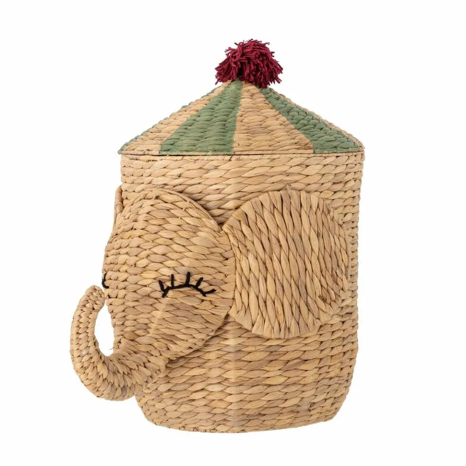 Bloomingville MINI Bobo Cestino portaoggetti Elefante con coperchio - Camera dei bambini