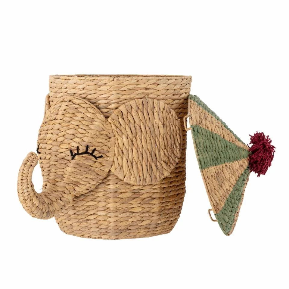 Bloomingville MINI Bobo Cestino portaoggetti Elefante con coperchio - Camera dei bambini