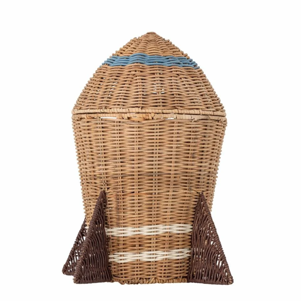 Bloomingville Mini Space Cesto portaoggetti Rocket con coperchio - Camera dei bambini
