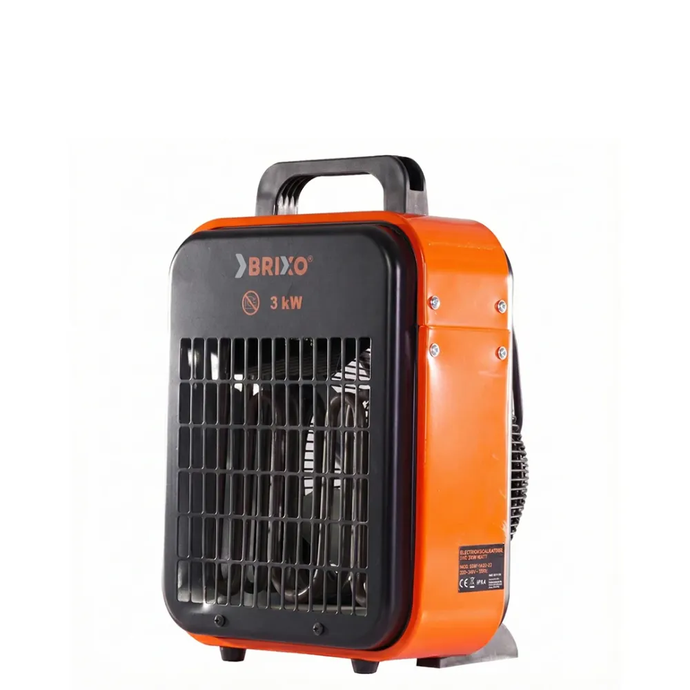 Elettroriscaldatore BRIXO FAN 3000W Metallo Termostato Regolabile 3 Livelli