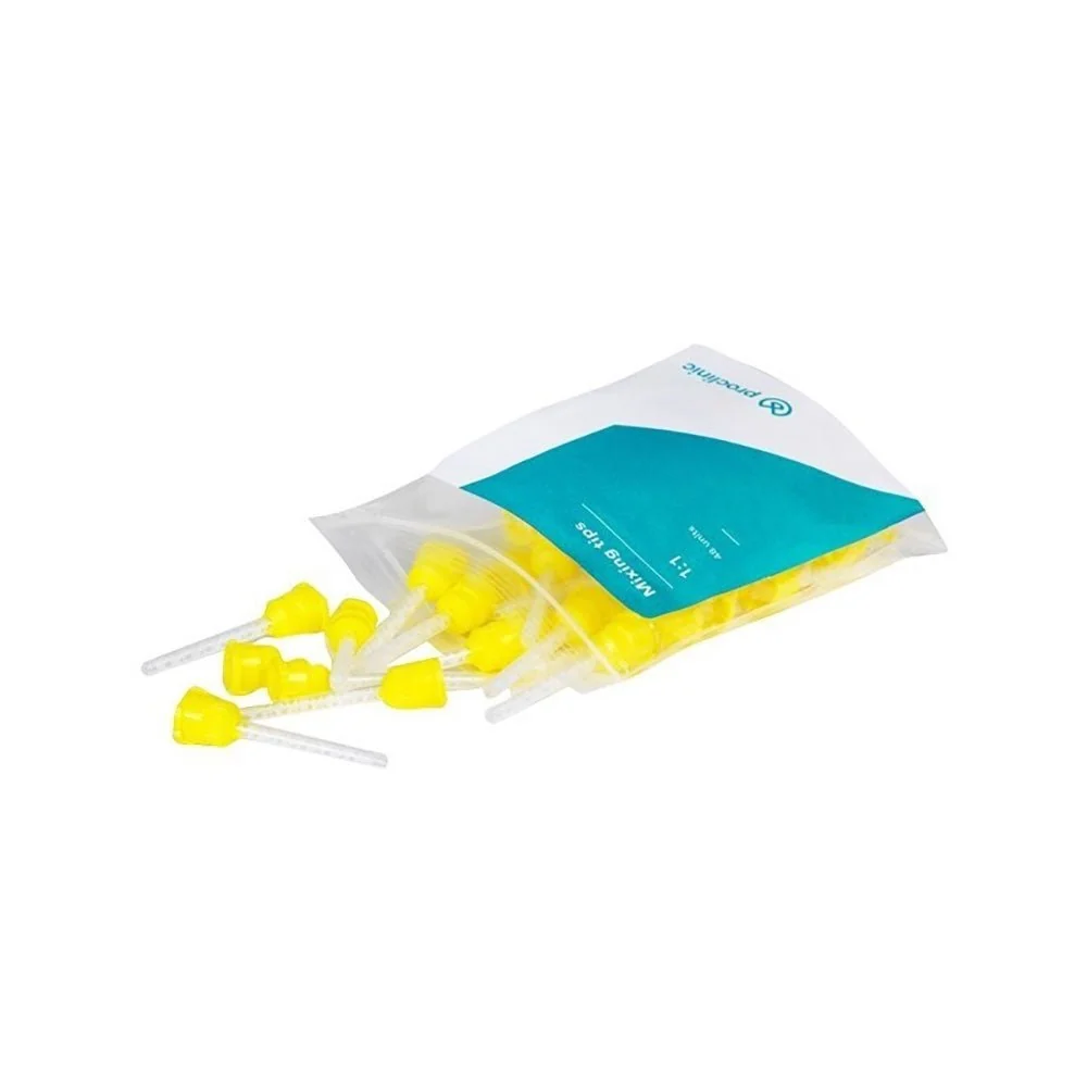 Mescolando le punte per la cartuccia silicone, utilizzabile con la pistola.