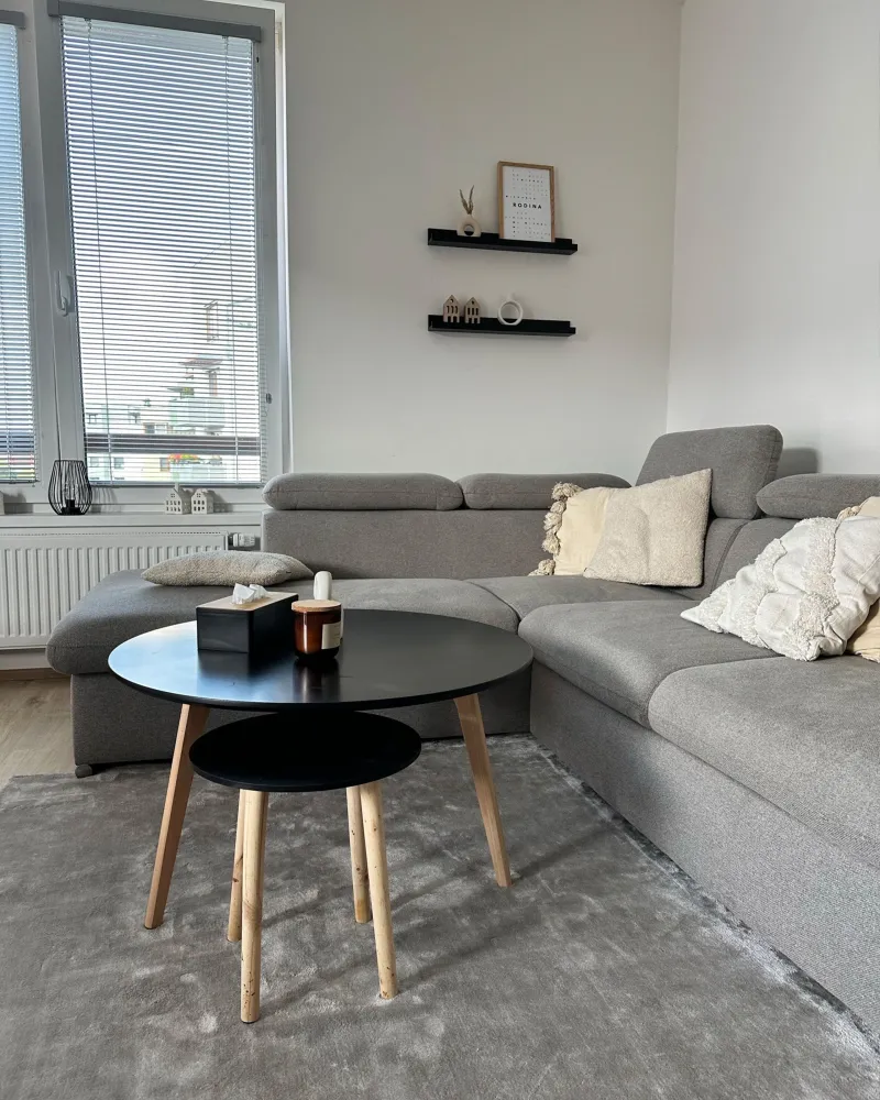 Tappeto Artigianale Viscosa Grigio Limpido 200 x 200 cm GESI II