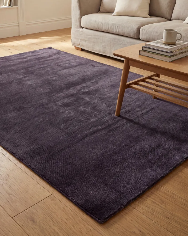 Tappeto viscosa grigio fosco 160 x 230 cm GESI II