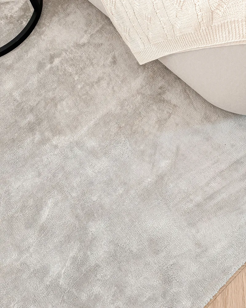 Tappeto viscosa grigio palese 160 x 230 cm GESI II