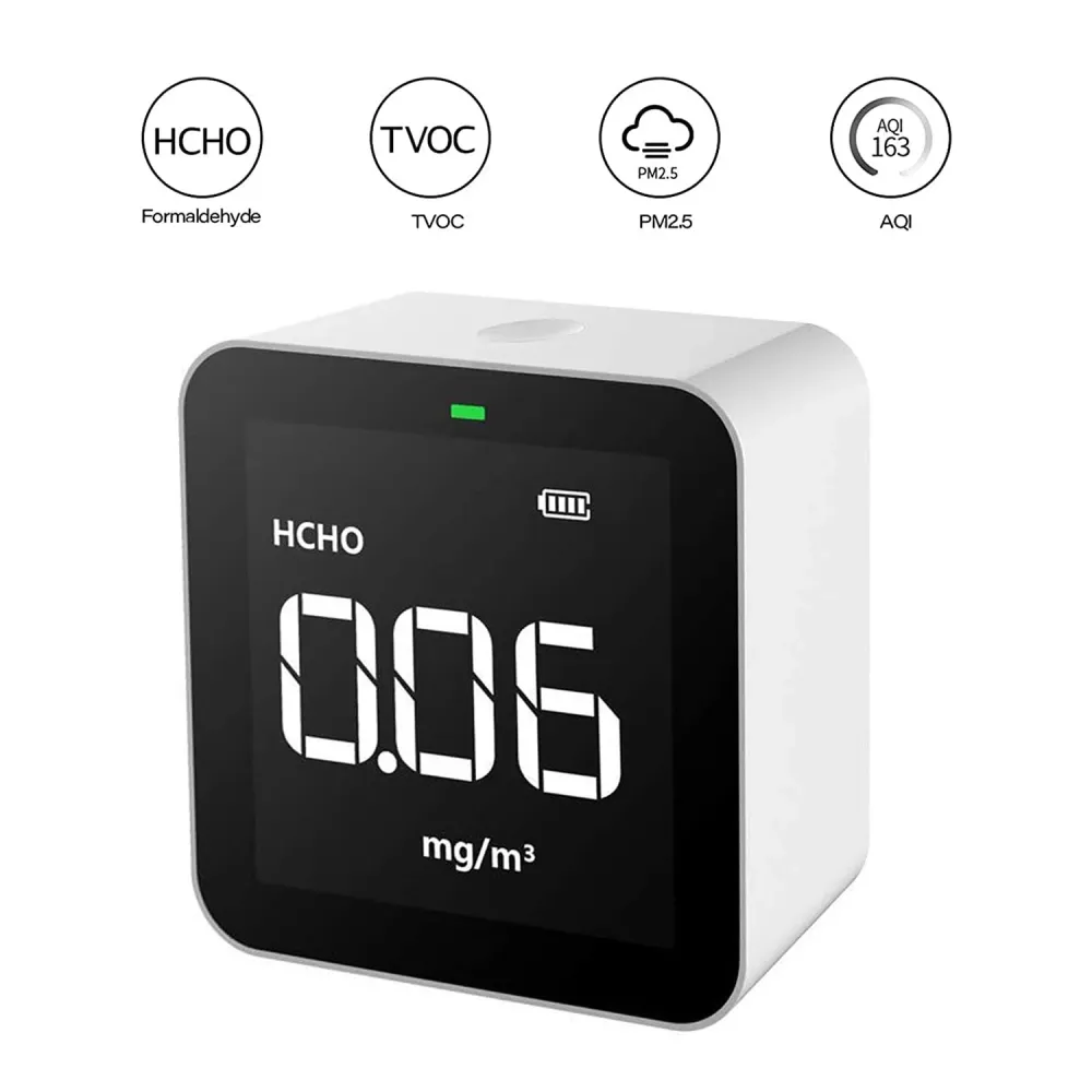 Monitor di qualità dell'aria Temtop M10, rilevatore di qualità dell'aria per PM2.5 HCHO TVOC AQI con display tempo reale,...