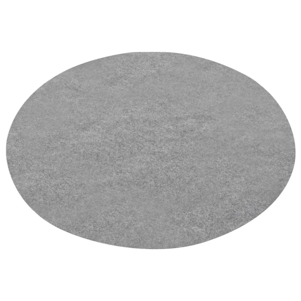 Trattorino Tagliaerba Erba Artificiale con Tacchetti D. 95 cm Grigio Rotondo