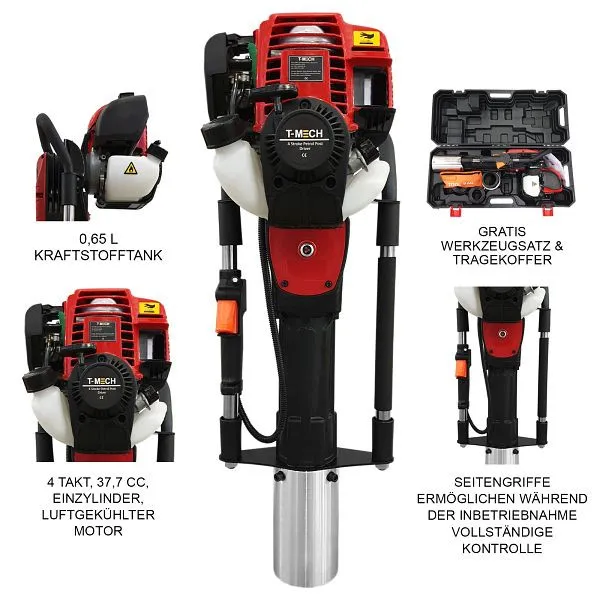 Battipalo/trapano percussione T-Mech 4 tempi 2.0 27329 Benzina Senza Piombo