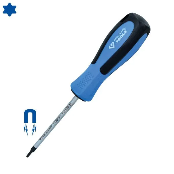 Cacciavite Brilliant Tools TORX T25 x 100 mm BT031014 - Taglio Preciso