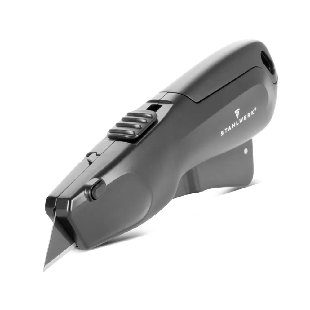 Steelworks Cutter KIFE UCM-19-ST con lama cambio veloce, ritiro automatico per lama e blocco di sicurezza Profite Cutter |...