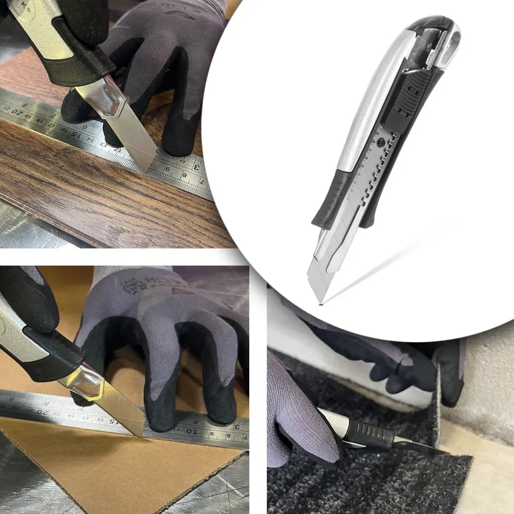 Steelworks Eccezionale Cutter Knife PCM-181 ST 5 Set con Blade ABRAGE da 18 mm Profite Profitte | Coltello da tappeto | Co...