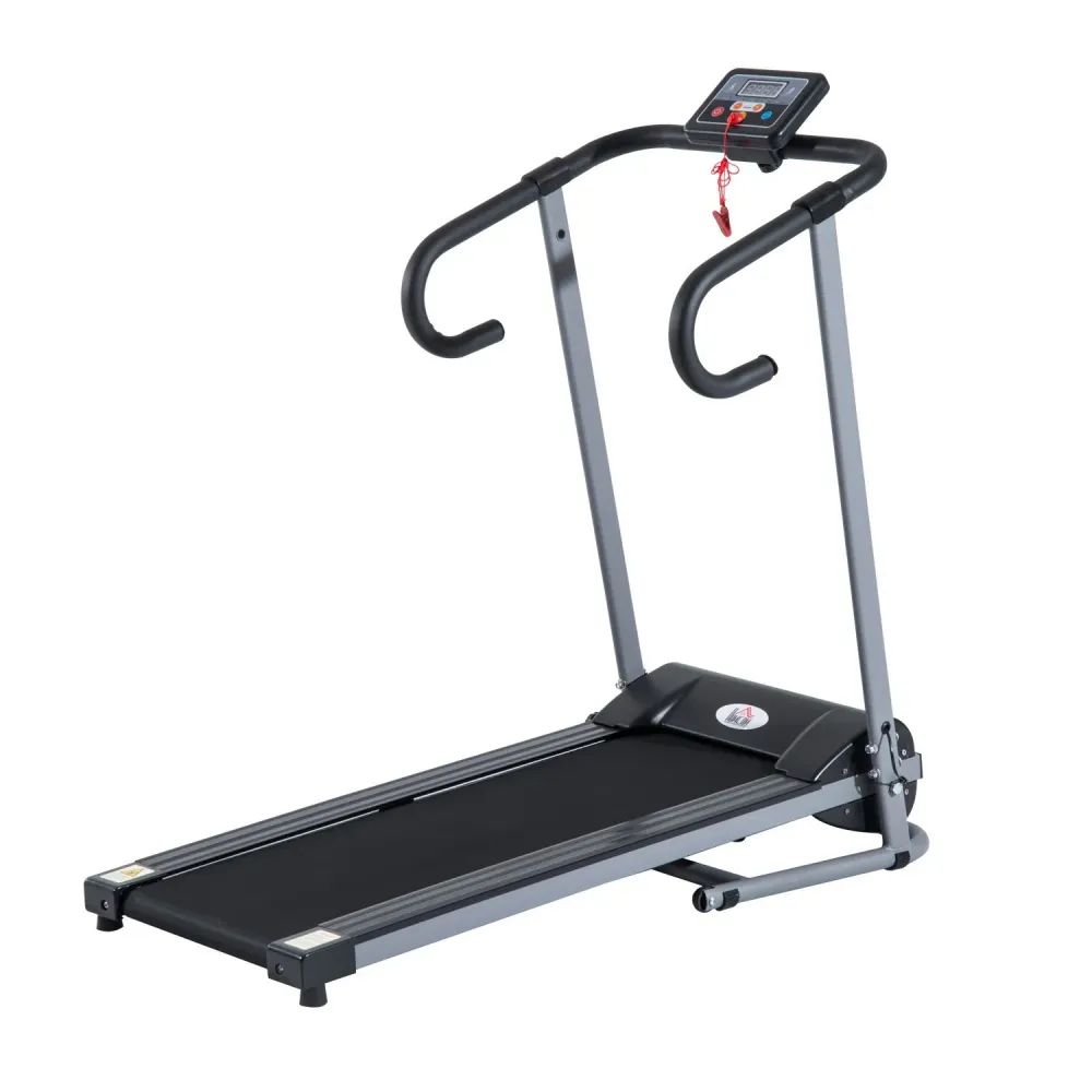 EasyComfort Tapis Roulant Elettrico Pieghevole Salvaspazio e Silenzioso con Velocità Regolabile 1-10km/h e Schermo LCD, pe...
