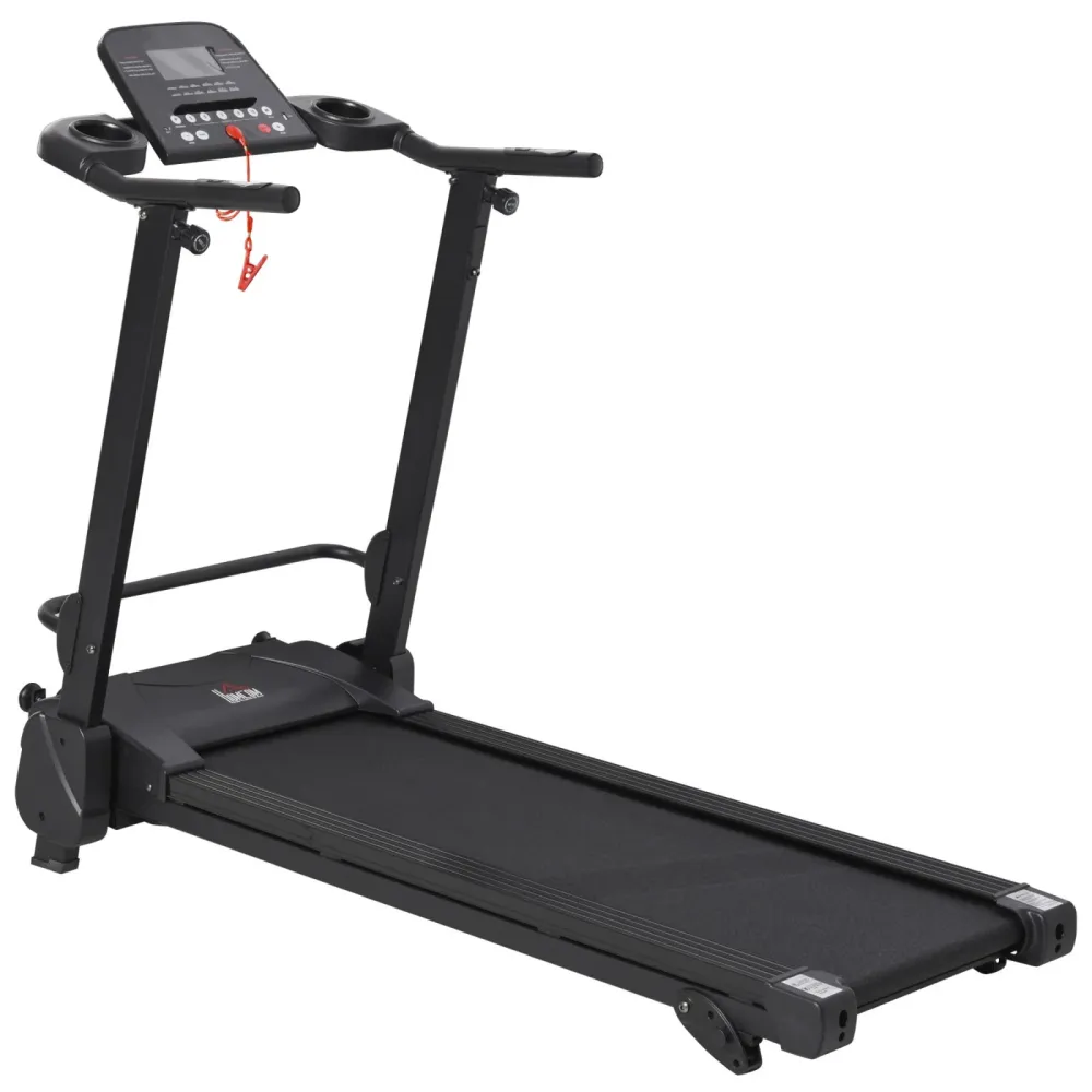 Easycomfort Tapis Roulant Elettrico Pieghevole Salvaspazio, Velocità 14km/h, Monitor LCD 5 Programmi e Presa USB, per Casa...