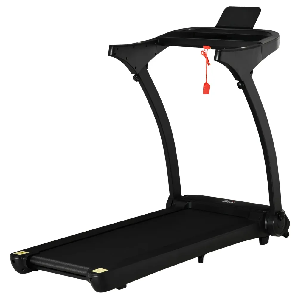 EASYCOMFORT Tapis Roulant Elettrico Pieghevole Salvaspazio 550W, Velocità fino 14 km/h e 12 Programmi, Nero