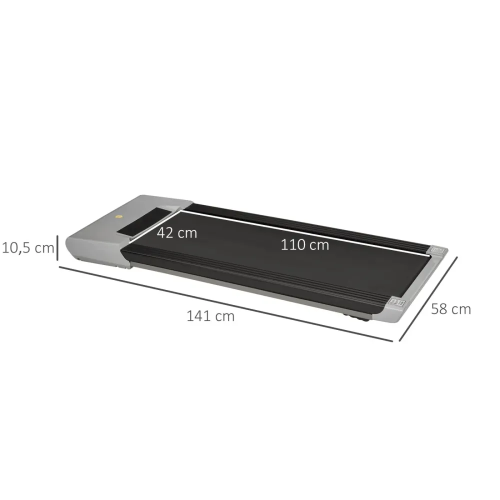 EASYCOMFORT Tapis Roulant Elettrico Senza Manubrio con Motore 500 W e 2 Ruote