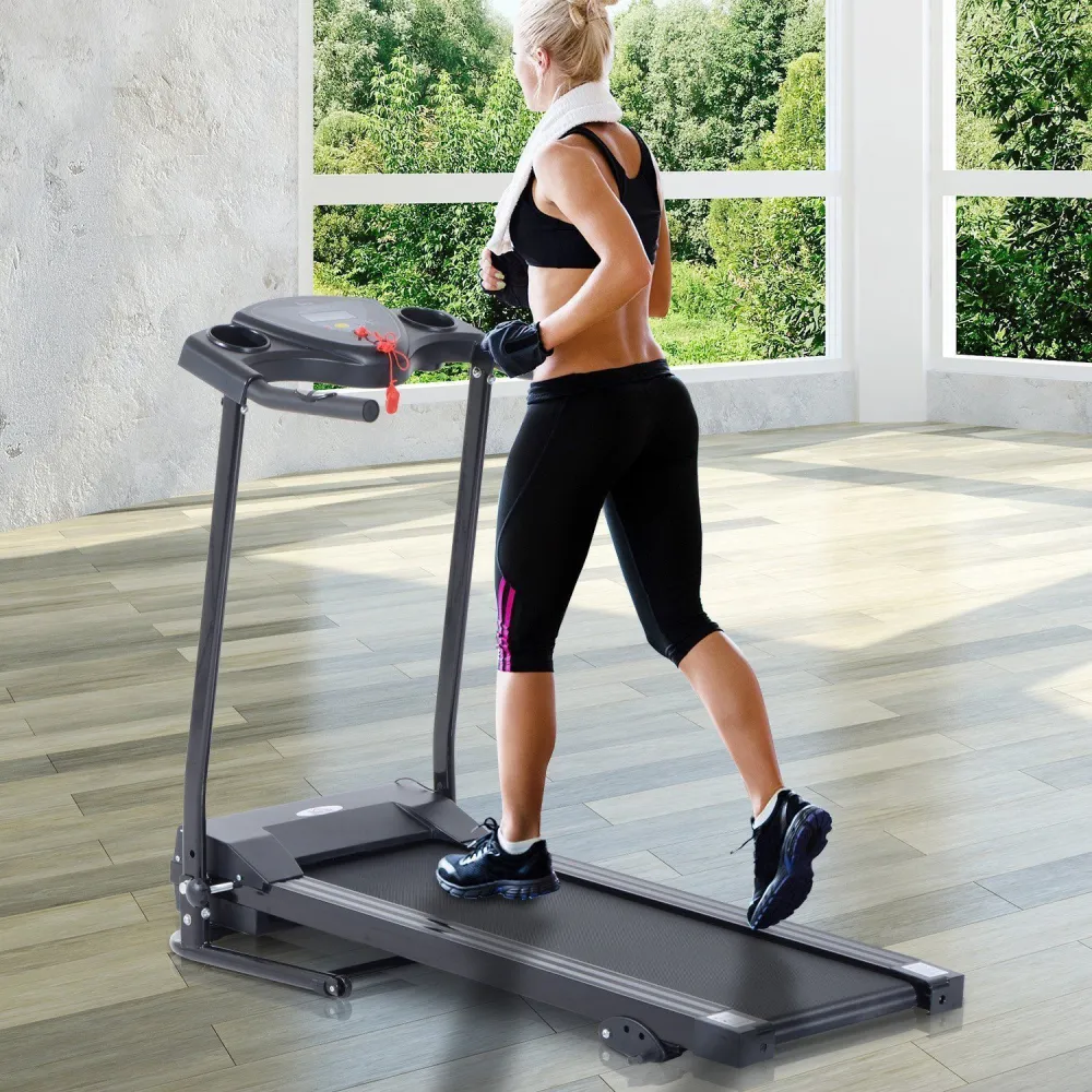EASYCOMFORT Tapis Roulant Elettrico Tapirulan Salvaspazio con Schermo LCD Pieghevole per Allenamento Casa Velocità 10km/h...