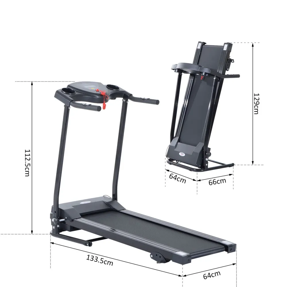 EASYCOMFORT Tapis Roulant Elettrico Tapirulan Salvaspazio con Schermo LCD Pieghevole per Allenamento Casa Velocità 10km/h...