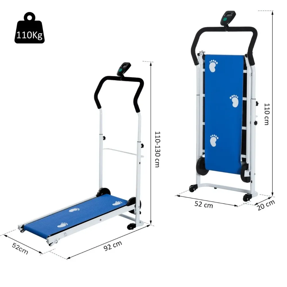 EASYCOMFORT Tapis Roulant Magnetico con Schermo LCD Pieghevole Per Fitness