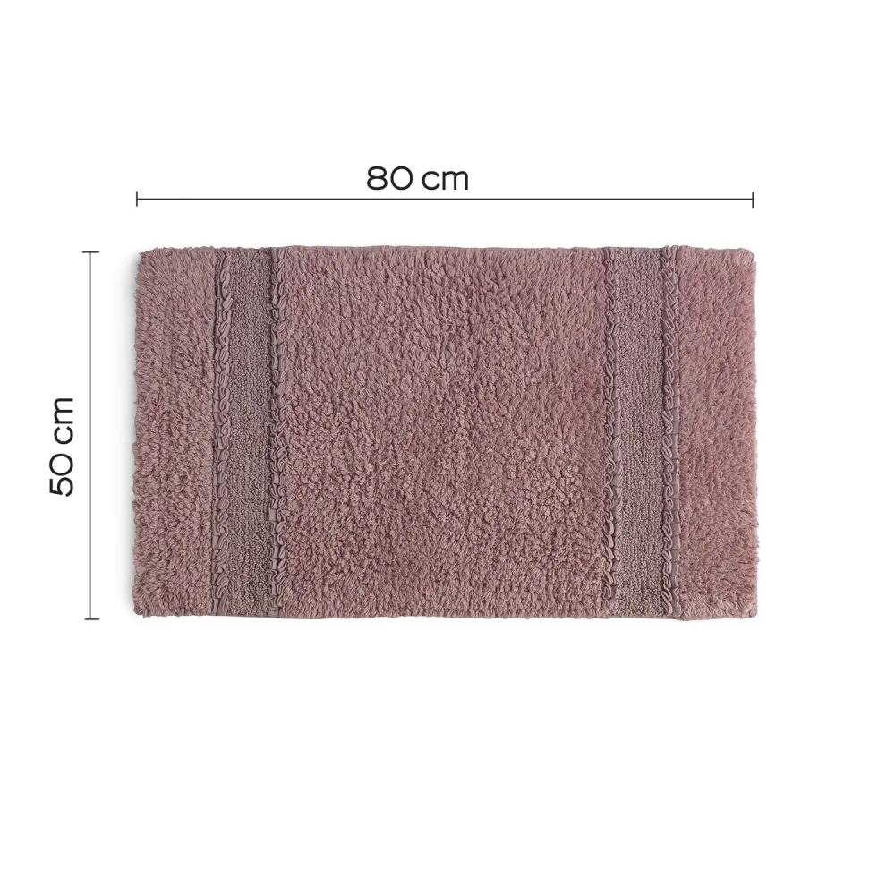Tappeto bagno cotone con fondo antiscivolo modello Miss di Gedy - Finitura Rosa