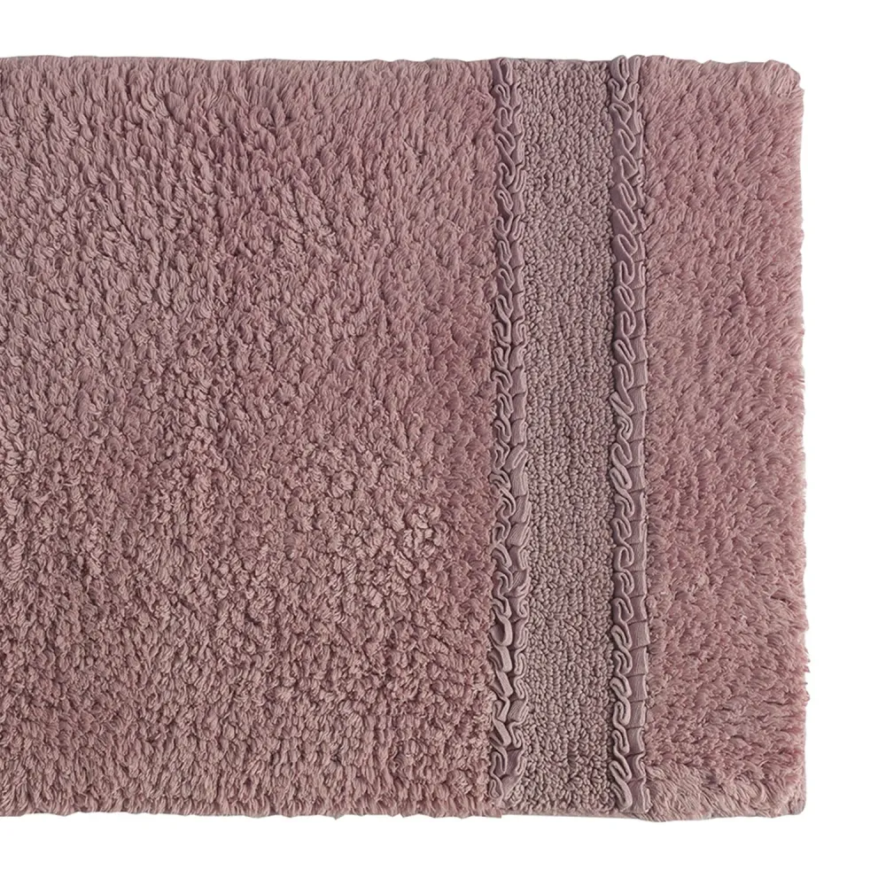 Tappeto bagno cotone con fondo antiscivolo modello Miss di Gedy - Finitura Rosa