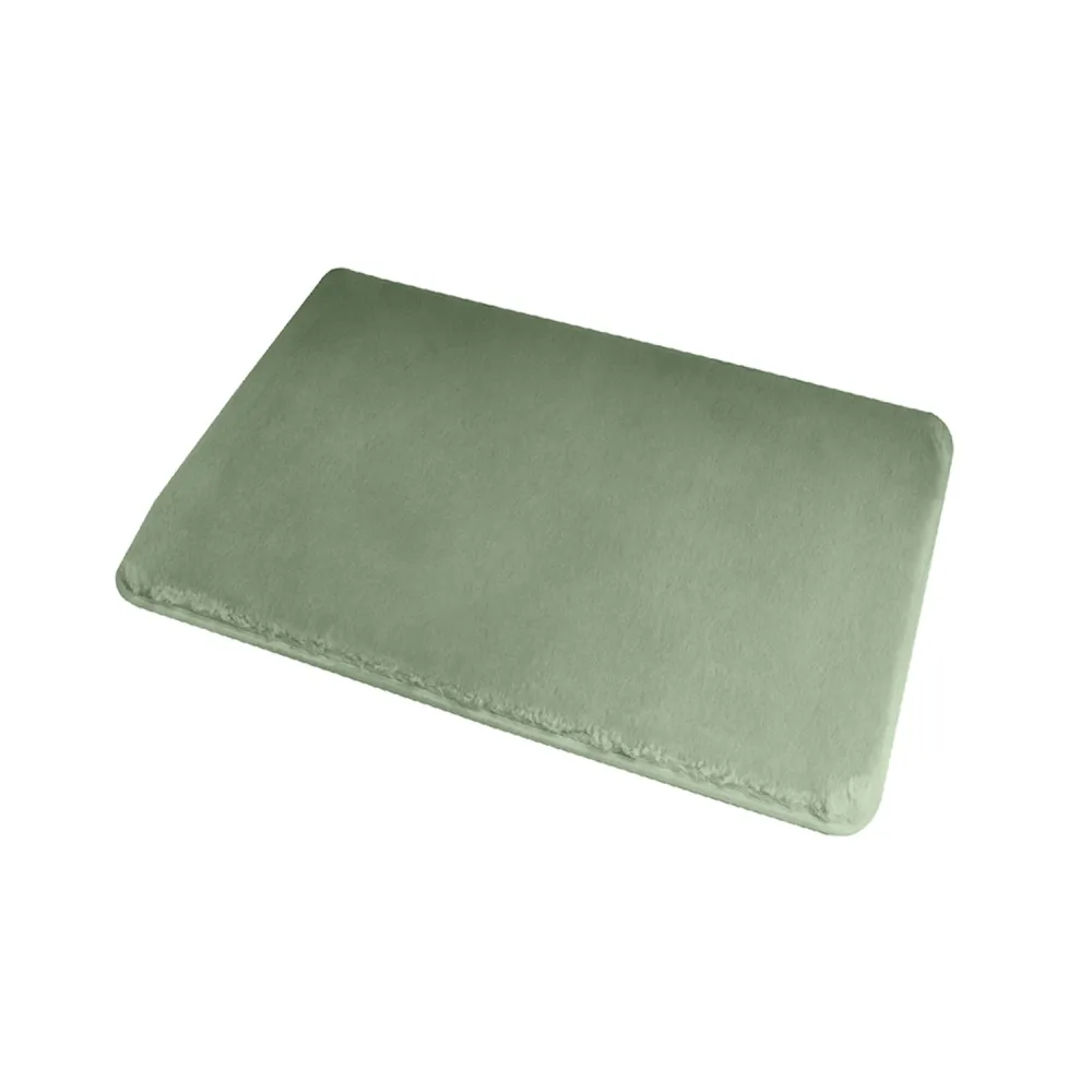 Tappeto bagno Dimensioni 40x60 cm Collezione Fuzzy di Gedy - Finitura Verde