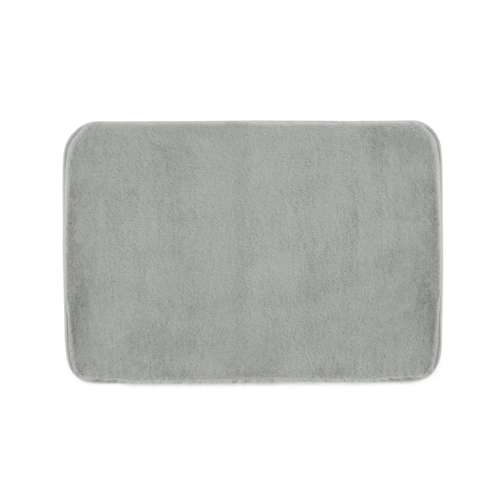 Tappeto bagno Dimensioni 40x60 cm collezione Fuzzy Gedy - Finitura Grigia