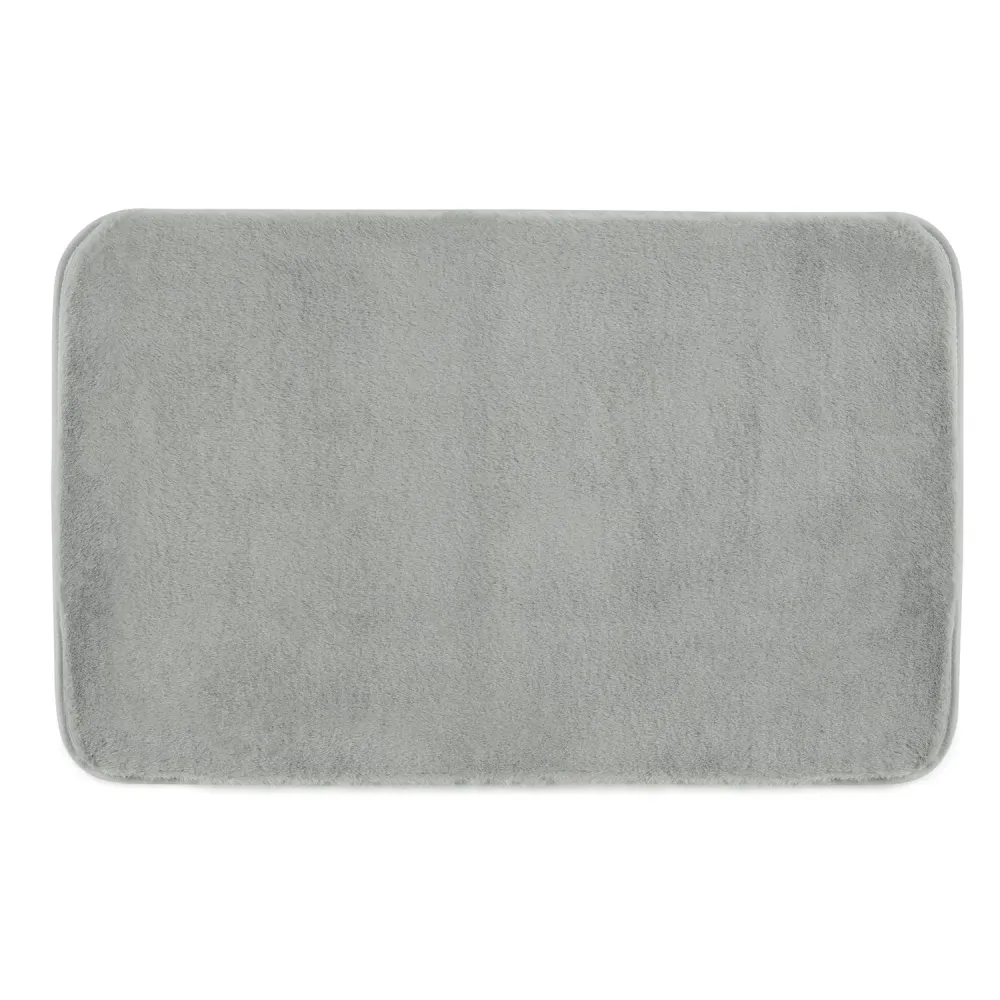 Tappeto bagno Dimensioni 50x80 cm collezione Fuzzy Gedy - Finitura Grigia
