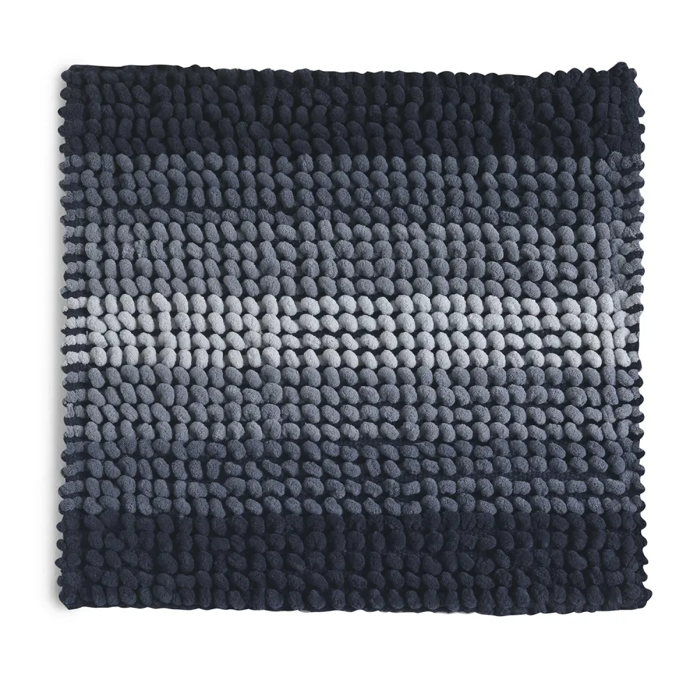 Tappeto bagno misure 50x50 cm cotone e poliestere con fondo antiscivolo Serie Bubble Gedy - Finitura Blu