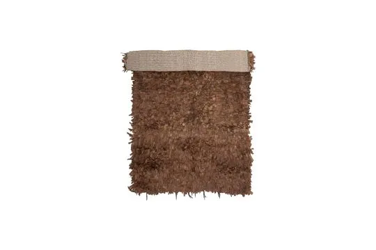 Tappeto pelle marrone Serah Bloomingville - 180cm