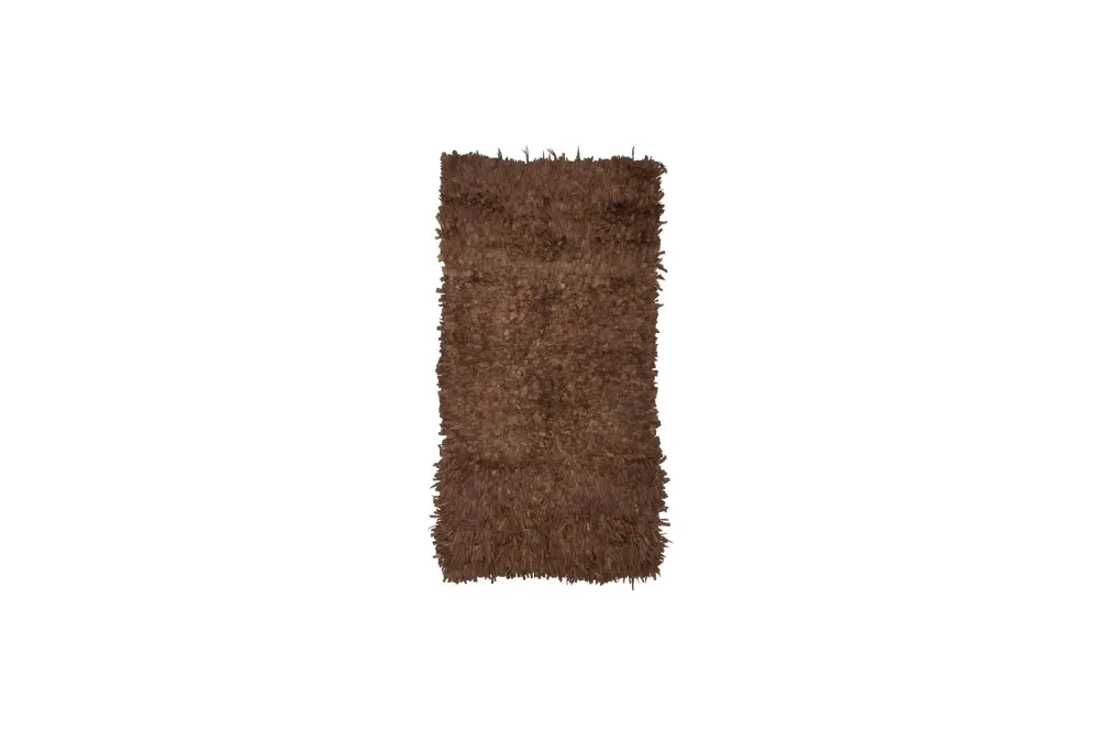 Tappeto pelle marrone Serah Bloomingville - 180cm