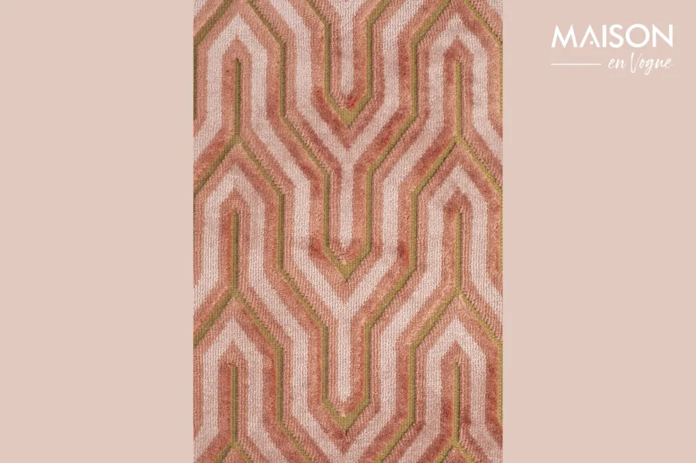 Tappeto rotondo di 200 cm tessuto rosa SoSoft Bold Monkey - 200cm