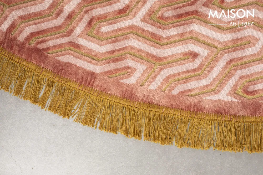 Tappeto rotondo di 200 cm tessuto rosa SoSoft Bold Monkey - 200cm