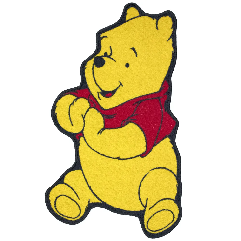 Tappeto Disney Winnie Pooh sagomato antiscivolo per bambini 65x110cm 6913
