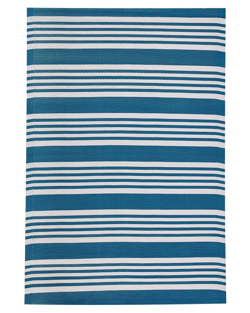 Resistente agli UV Tappeto da esterno azzurro 120 x 180 cm ELURU