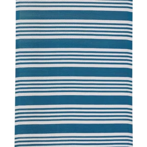 Tappeto da esterno azzurro 120 x 180 cm ELURU con Fodera Gomma