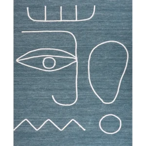 Tappeto da esterno blu 140 x 200 cm YAVU Taglia 60x90 cm