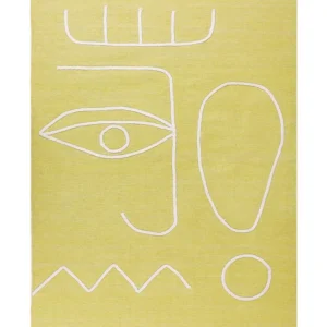Tappeto da esterno giallo 140 x 200 cm YAVU Resistente ai Raggi UV