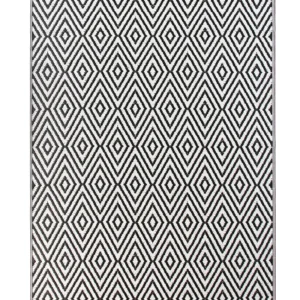 Tappeto da esterno nero 150 x 200 cm SIKAR Roto di Plastica Riciclata