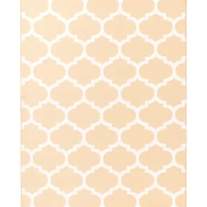 Tappeto da esterno reversibile 140 x 200 cm Crema AKSU Resistente ai Raggi UV