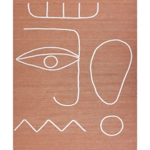 Tappeto da esterno rosso distinto 140 x 200 cm YAVU per Zone Bagnate