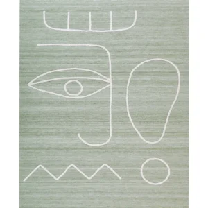 Tappeto da esterno verde distinto 140 x 200 cm YAVU